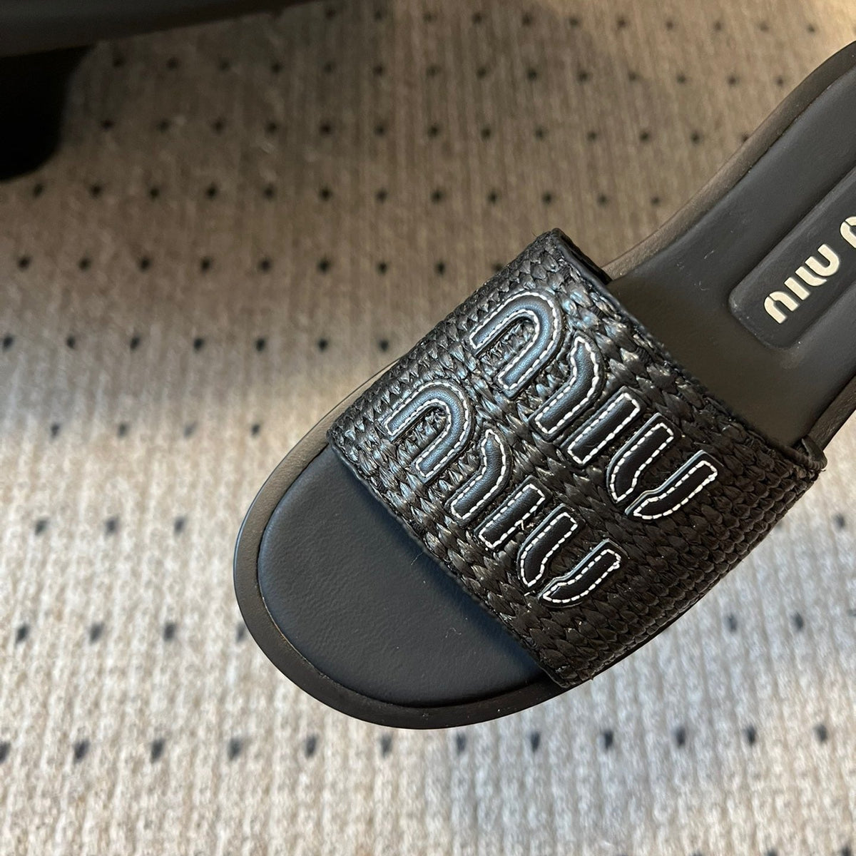 Shoes- Miu M Slides Premium Designer Casual Shoes