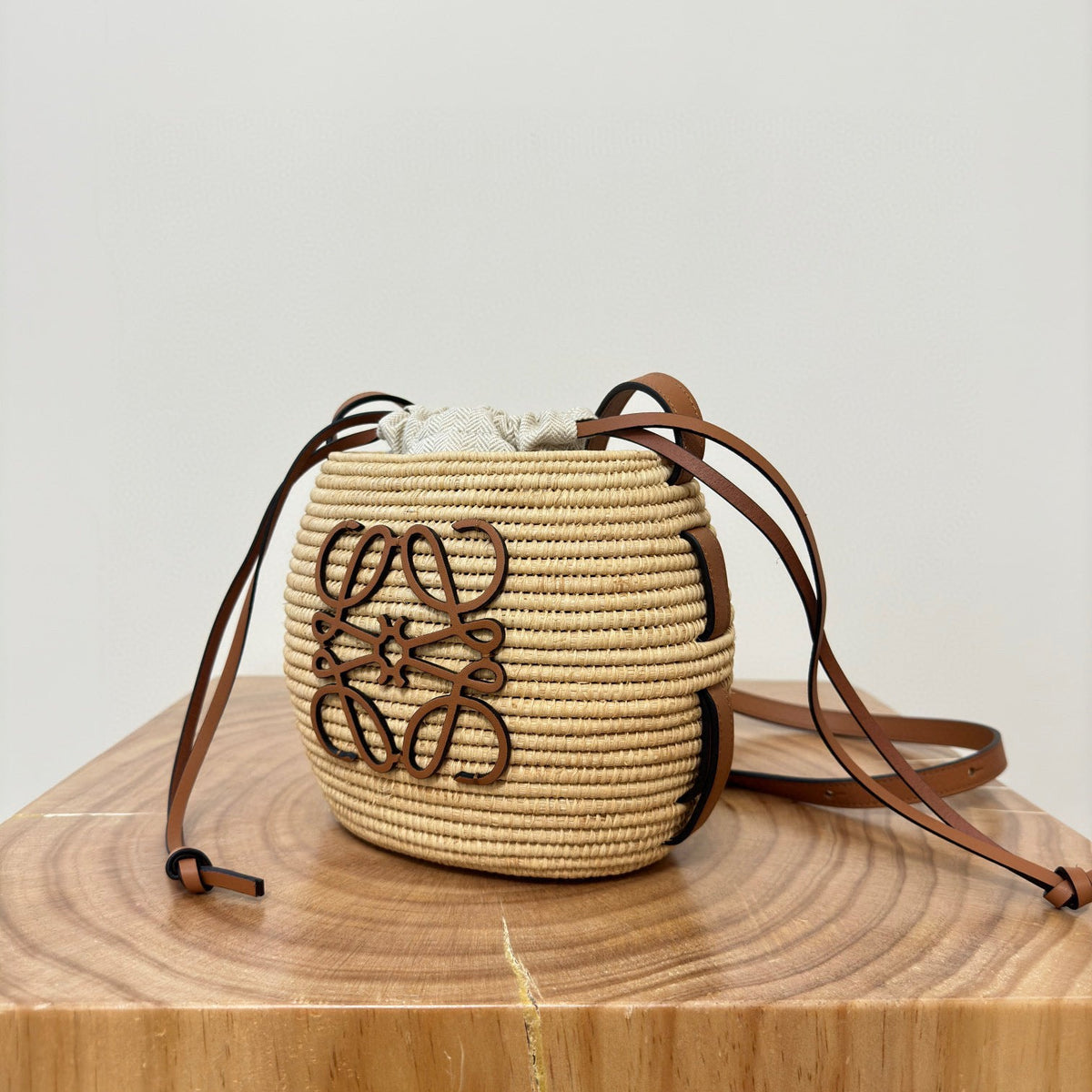 Bags- Loew x Paula’s Ibiza Beehive Basket Bag Luxury Designer Leather Handbag