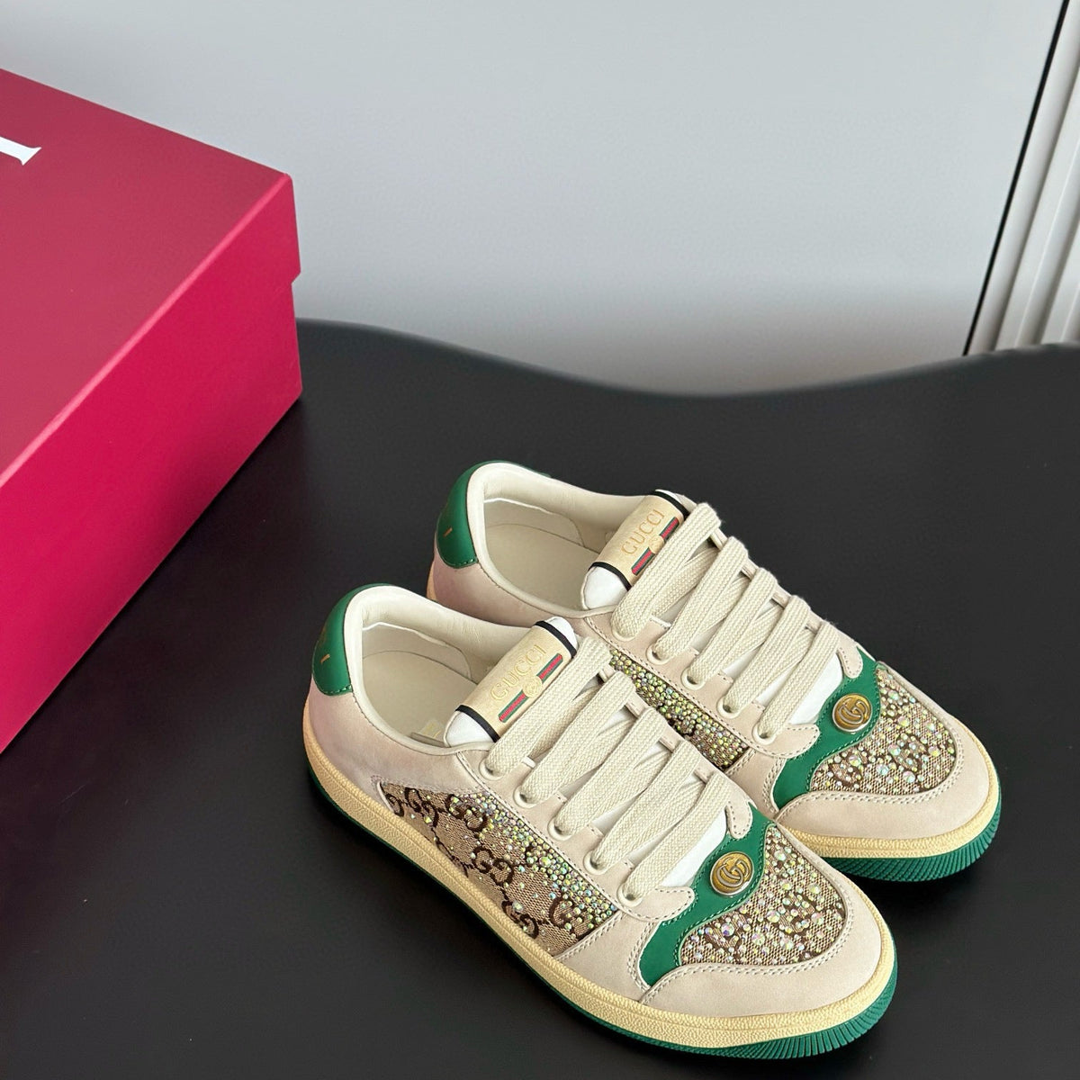 Gucci Shoes- Gucci Screener Trainers Premium Designer Casual Shoes