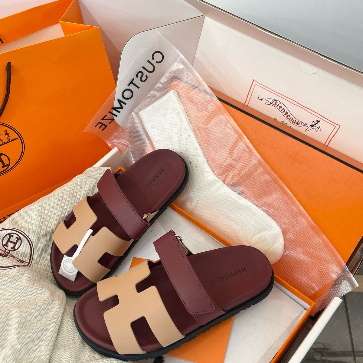 Shoes- Herm Chypre Sandals Luxury Lifestyle Designer Footwear