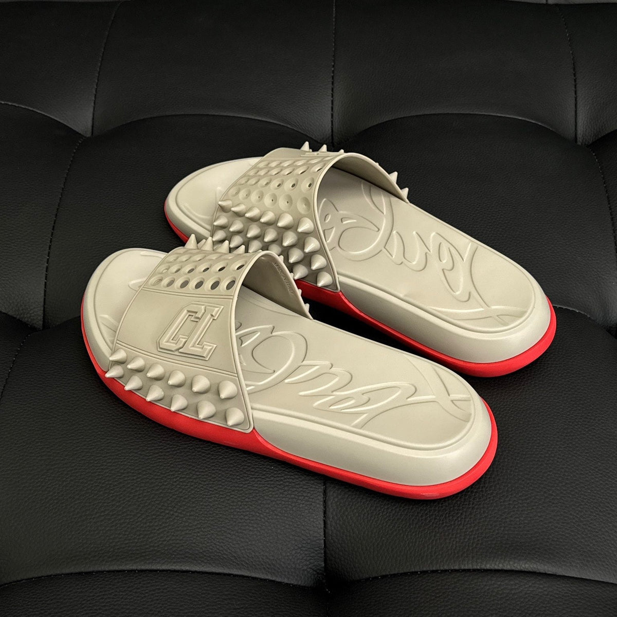 Shoes- Cl Spike Slides Comfortable Everyday Designer Shoes