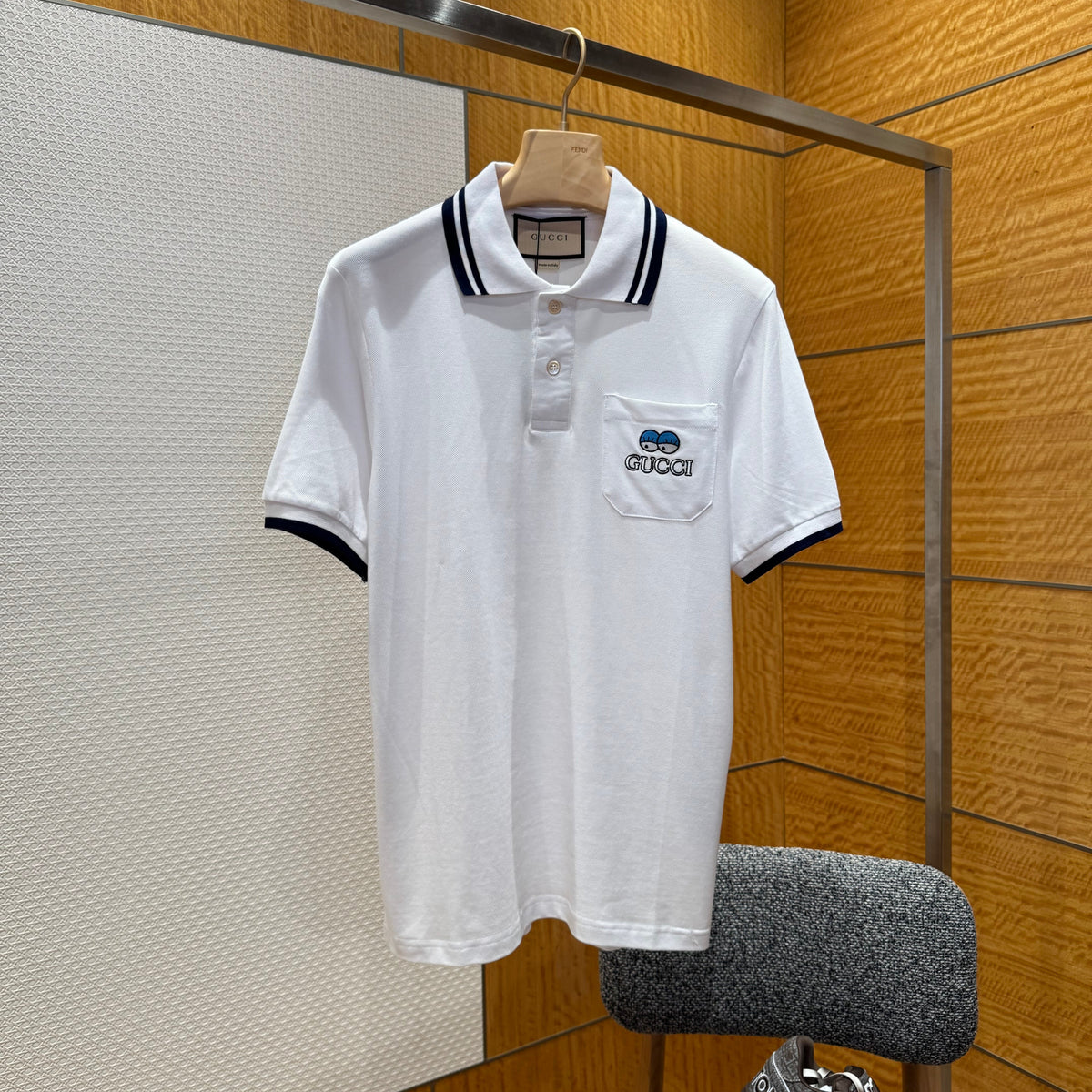 Gucci Polo Shirts- Gucci Polo Shirt Classic Designer Cotton Polo Shirt