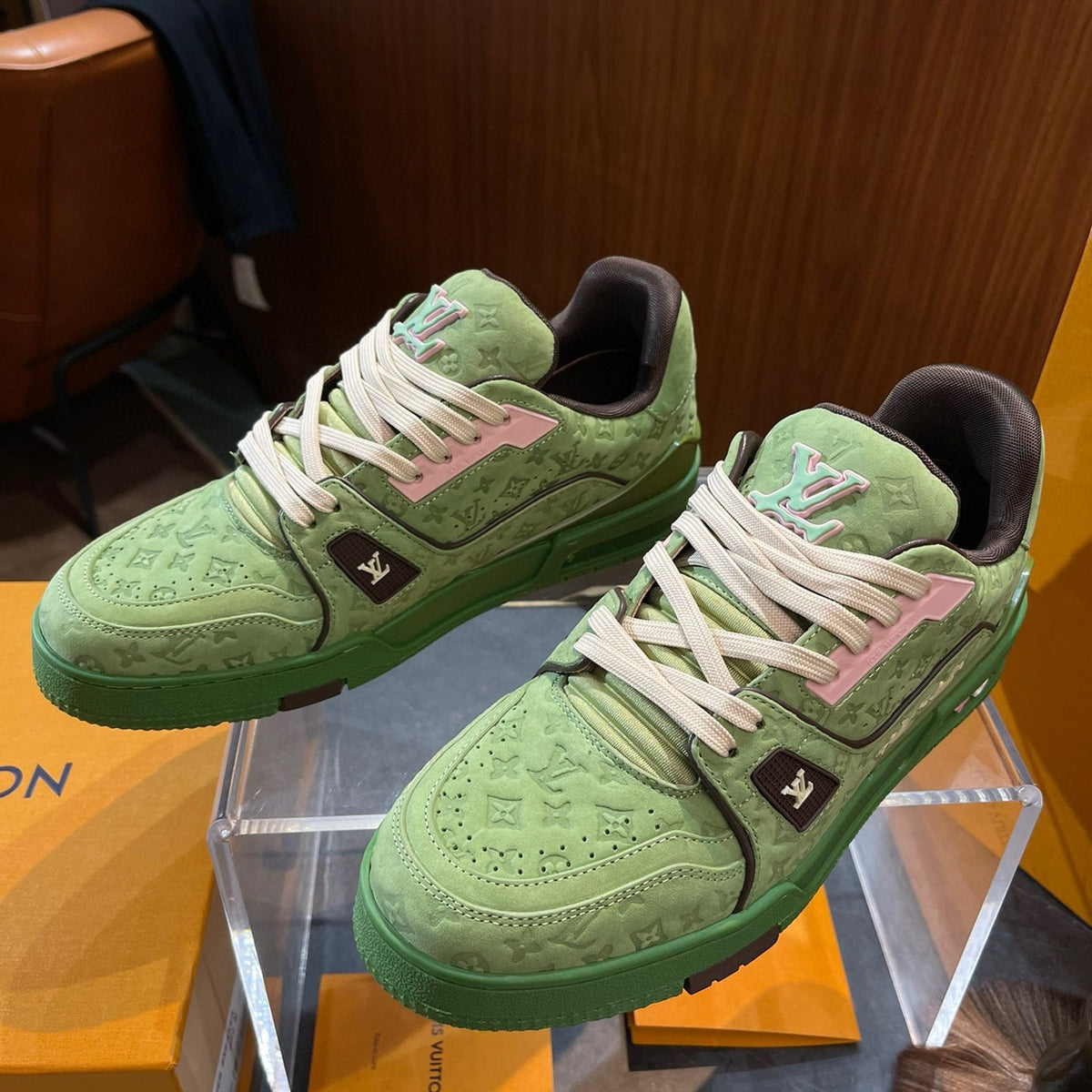 Louis Vuitton Shoes- Louis Vuitton Lou Trainers Premium Designer Casual Shoes