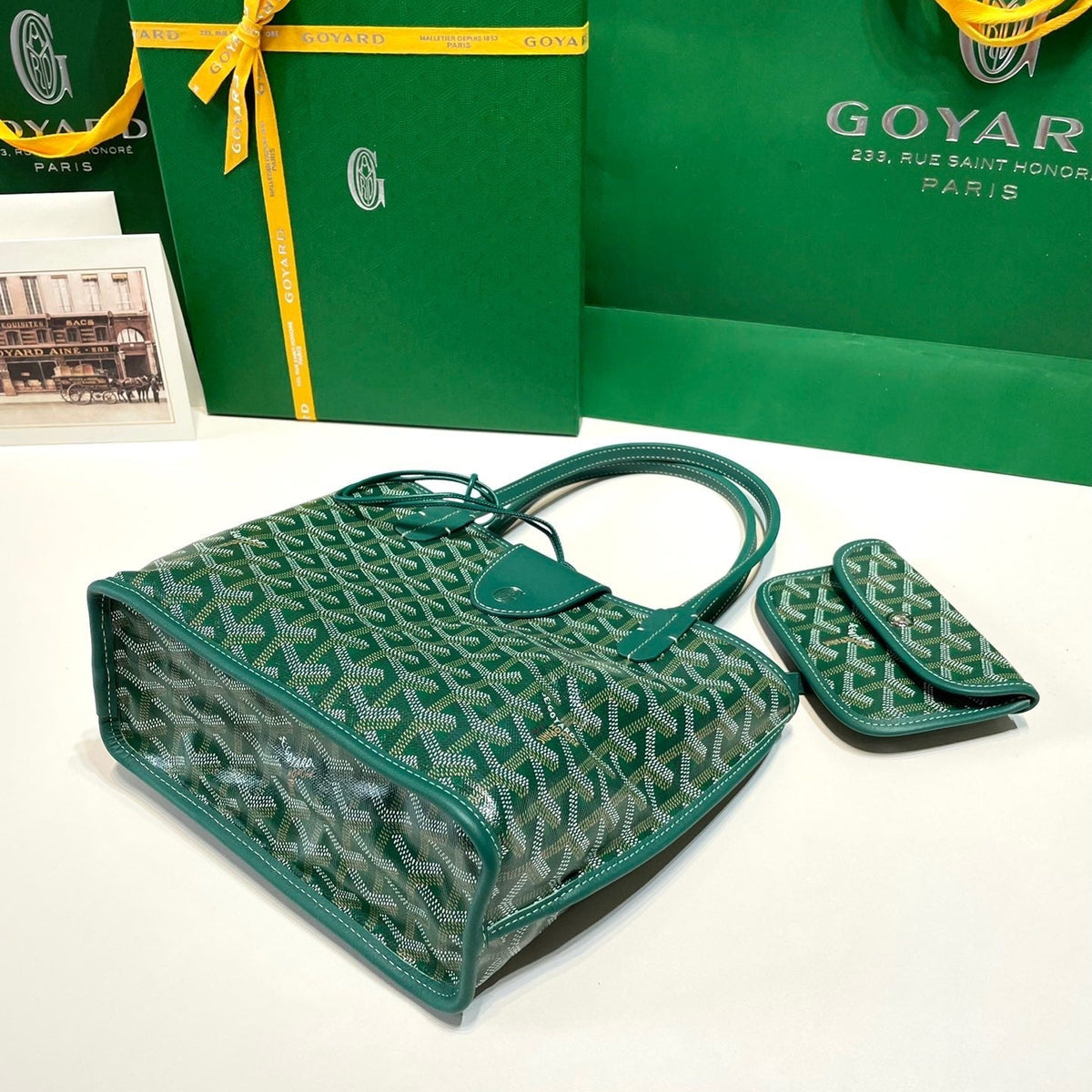 Bags- Goya Mini Anjou Bag Luxury Designer Leather Handbag