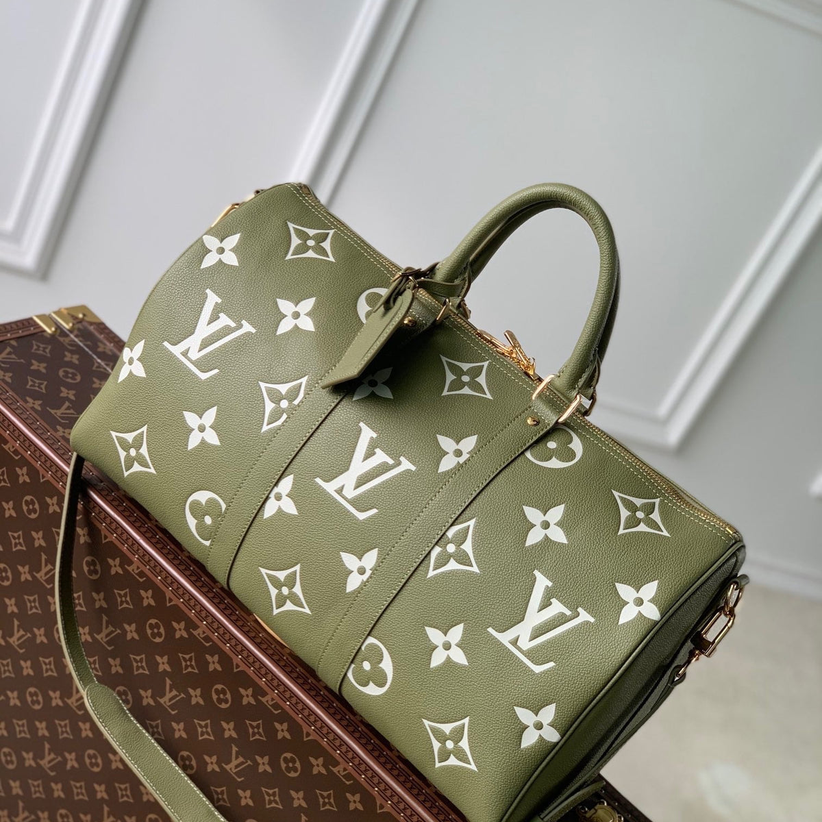 Louis Vuitton Bags- Louis Vuitton Lou Keepall 45 Bag Elegant Everyday Designer Handbag