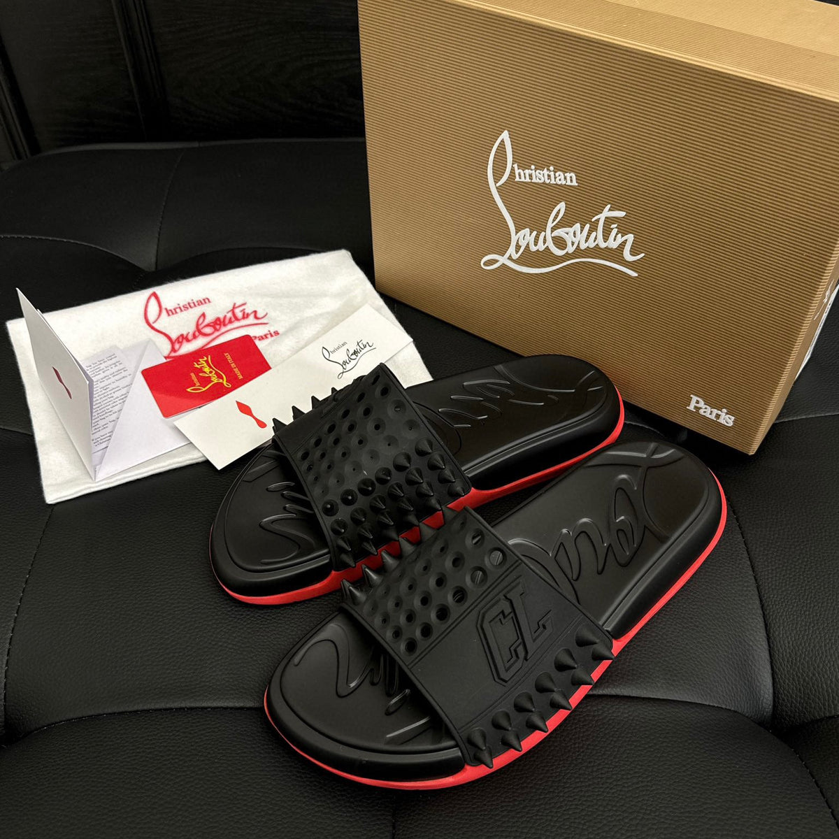 Shoes- Cl Spike Slides Premium Designer Casual Shoes