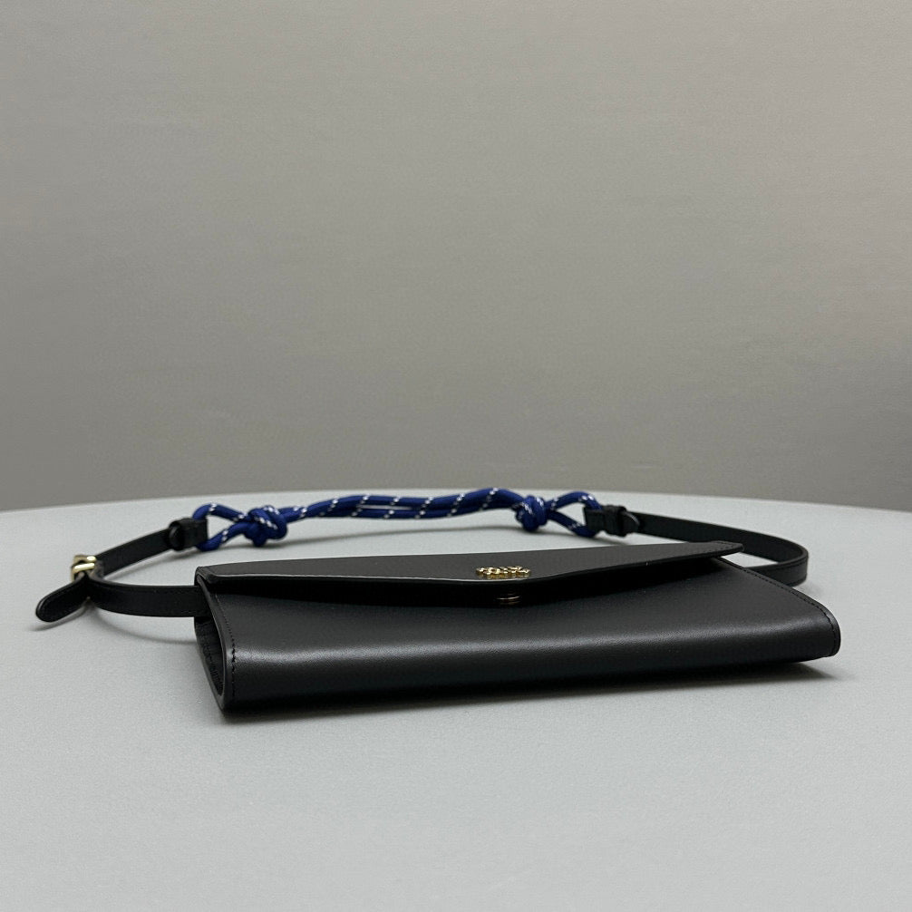 Wallets- Miu M Shoulder Strap Wallet Premium Leather Designer Wallet