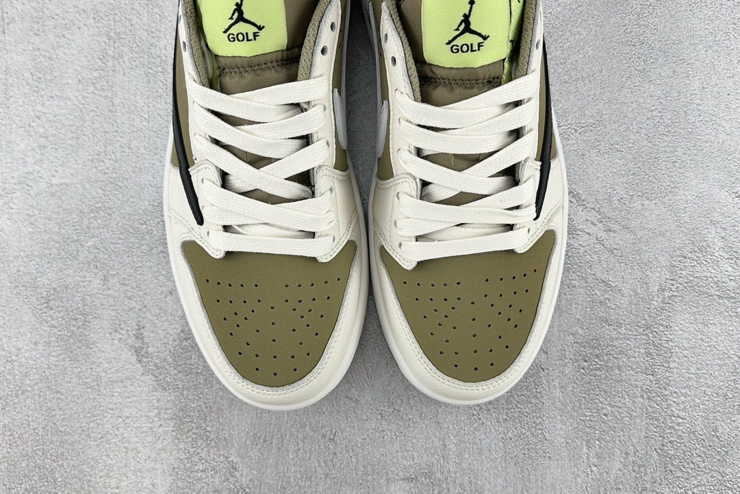 Jordan Shoes- Jordan Travis S x Jordan 1 Low Luxury Lifestyle Designer Footwear