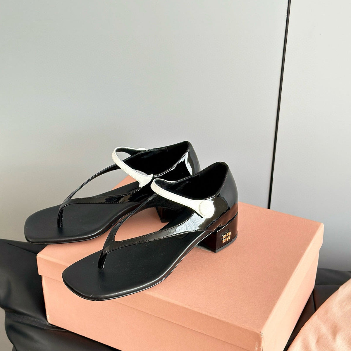 Shoes- Miu M Thong Sandals Comfortable Everyday Designer Shoes