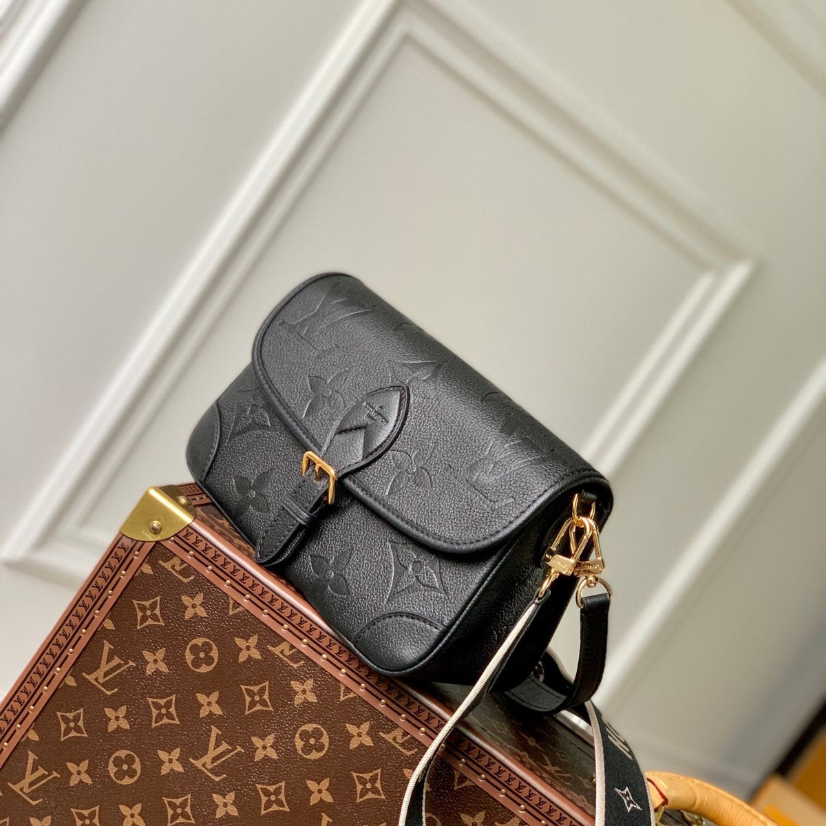 Louis Vuitton Bags- Louis Vuitton Lou Diane Satchel Bag Luxury Designer Leather Handbag
