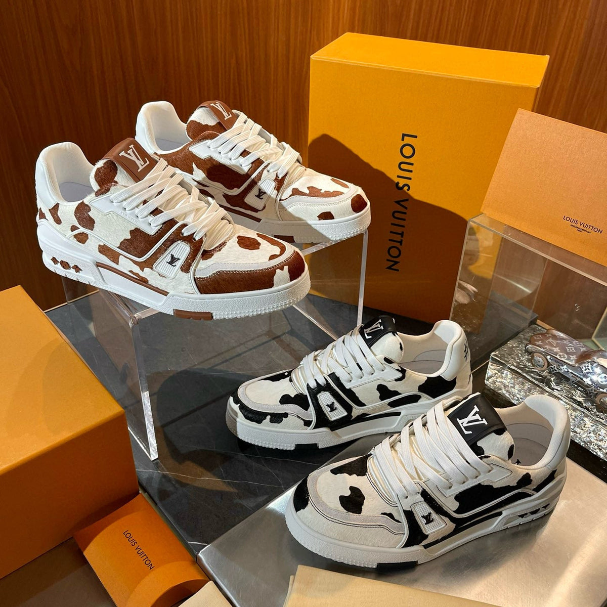 Louis Vuitton Shoes- Louis Vuitton Lou Trainers Comfortable Everyday Designer Shoes