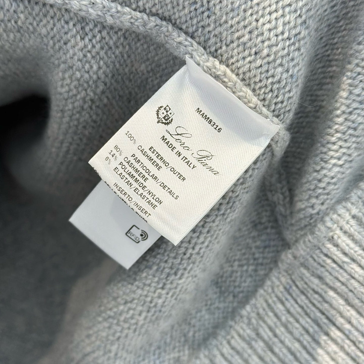Sweaters- Loro P Zip Sweater Luxury Designer Knit Sweater