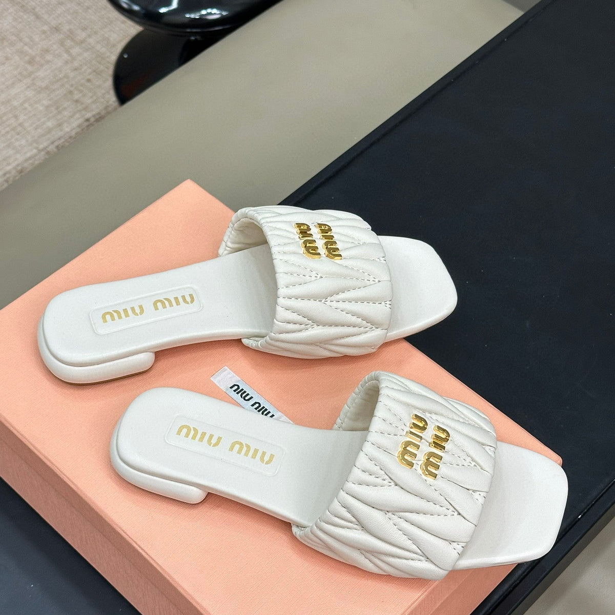 Shoes- Miu M Sandals Premium Designer Casual Shoes