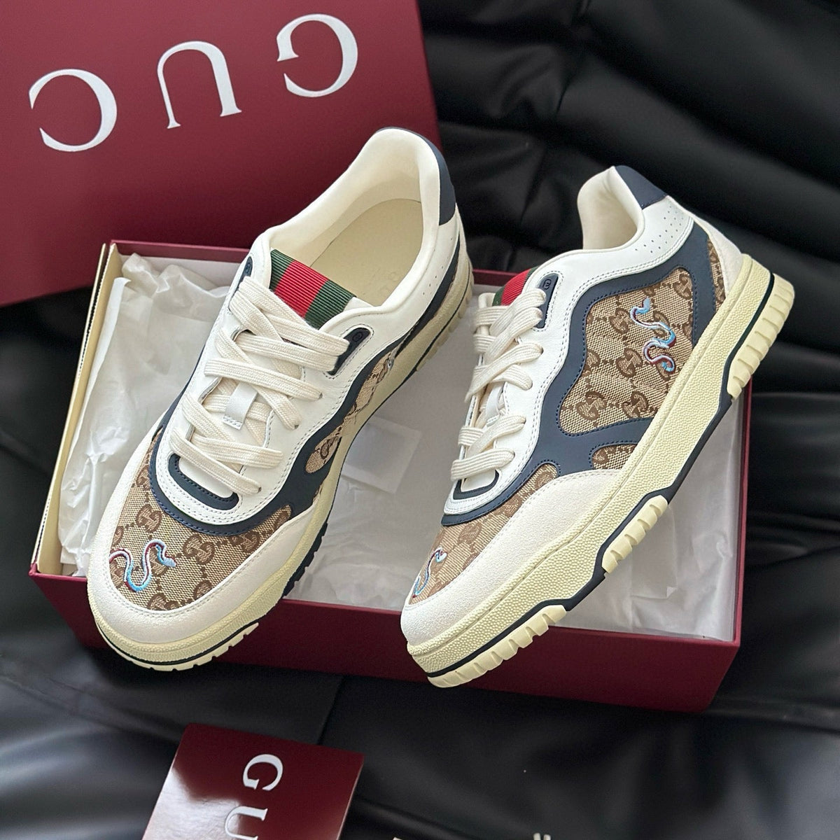 Gucci Shoes- Gucci Re Web Sneaker Comfortable Everyday Designer Shoes