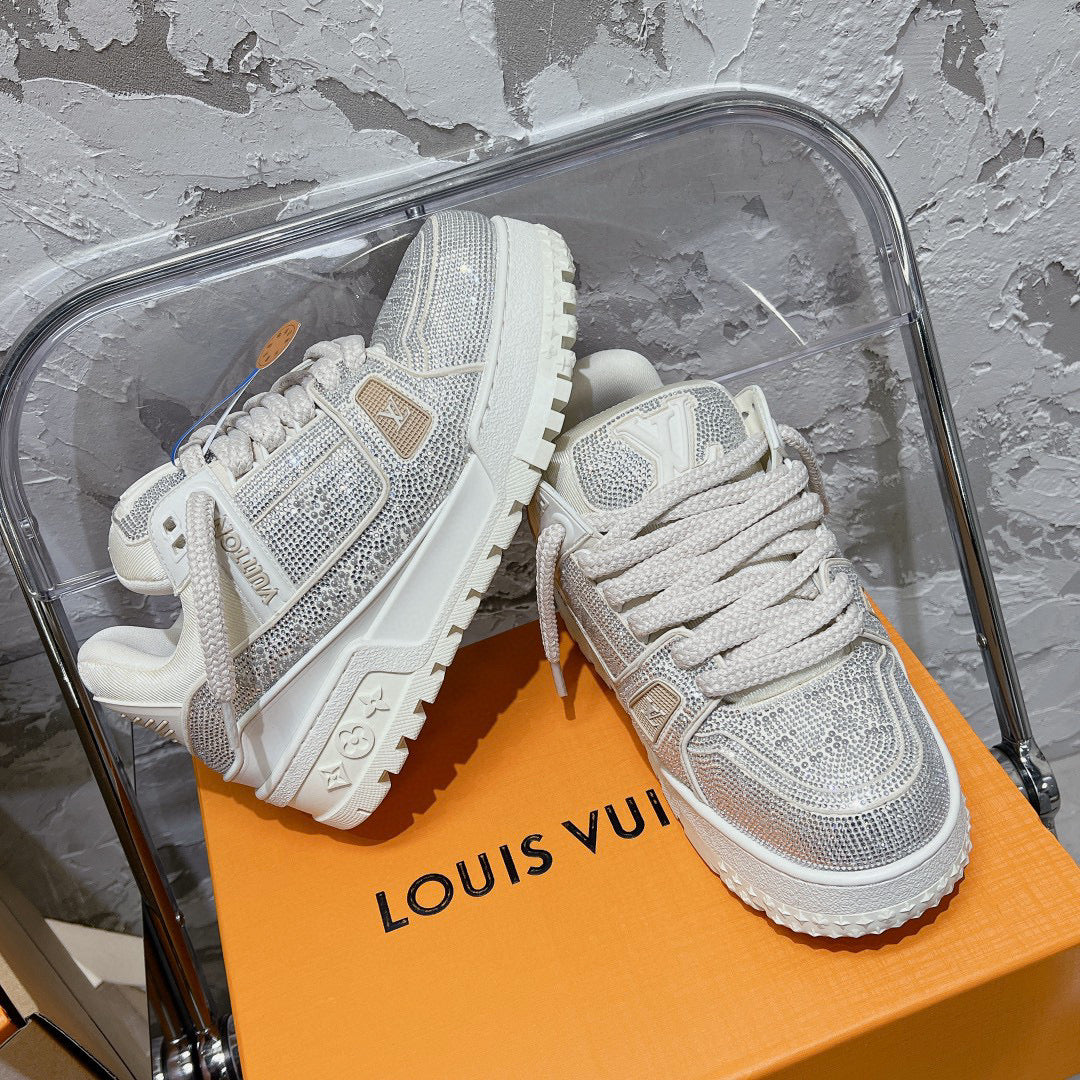 Louis Vuitton Shoes- Louis Vuitton Lou Trainers Comfortable Everyday Designer Shoes