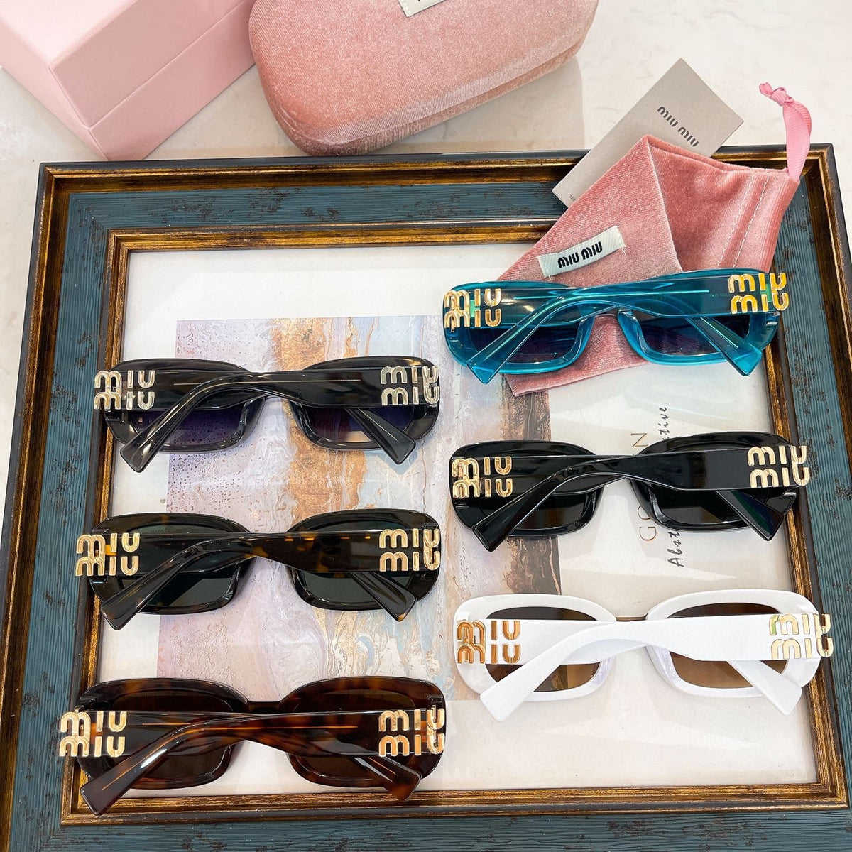Sunglasses- Miu M Sunglasses Luxury Designer UV Sunglasses