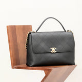Front view of Chanel 25S Large Bag premium bag