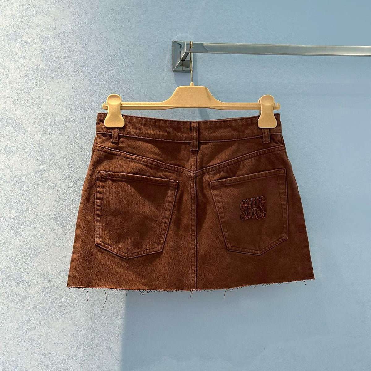 Skirts- Miu M Denim Skirt Elegant Designer Casual Skirt