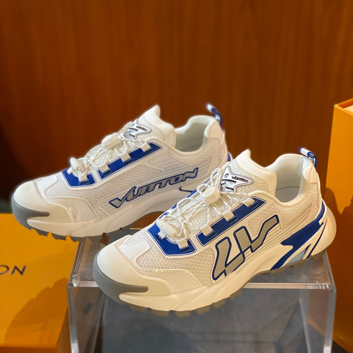 Louis Vuitton Shoes- Louis Vuitton Lou Runner Tatic Sneaker Premium Designer Casual Shoes