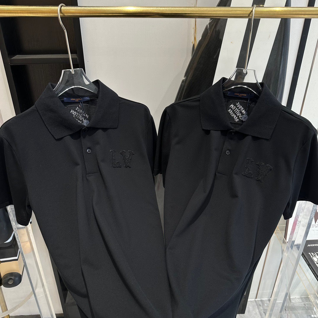 Louis Vuitton Polo Shirts- Louis Vuitton Lou Polo Shirt Classic Designer Cotton Polo Shirt