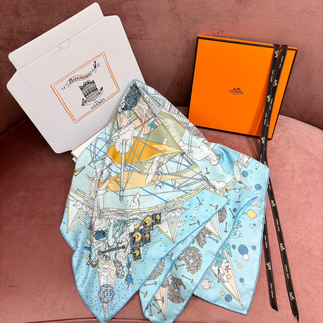 Accessories- Herm Scarve Luxury Designer Fashion Accessory