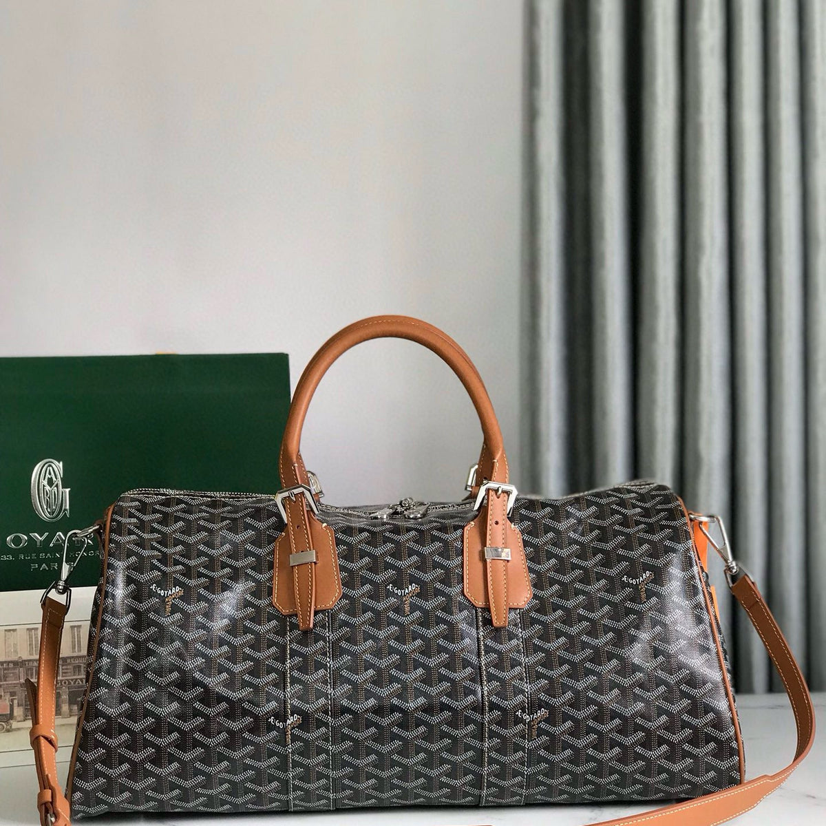 Bags- Goya Boston 45 Bag Luxury Designer Leather Handbag