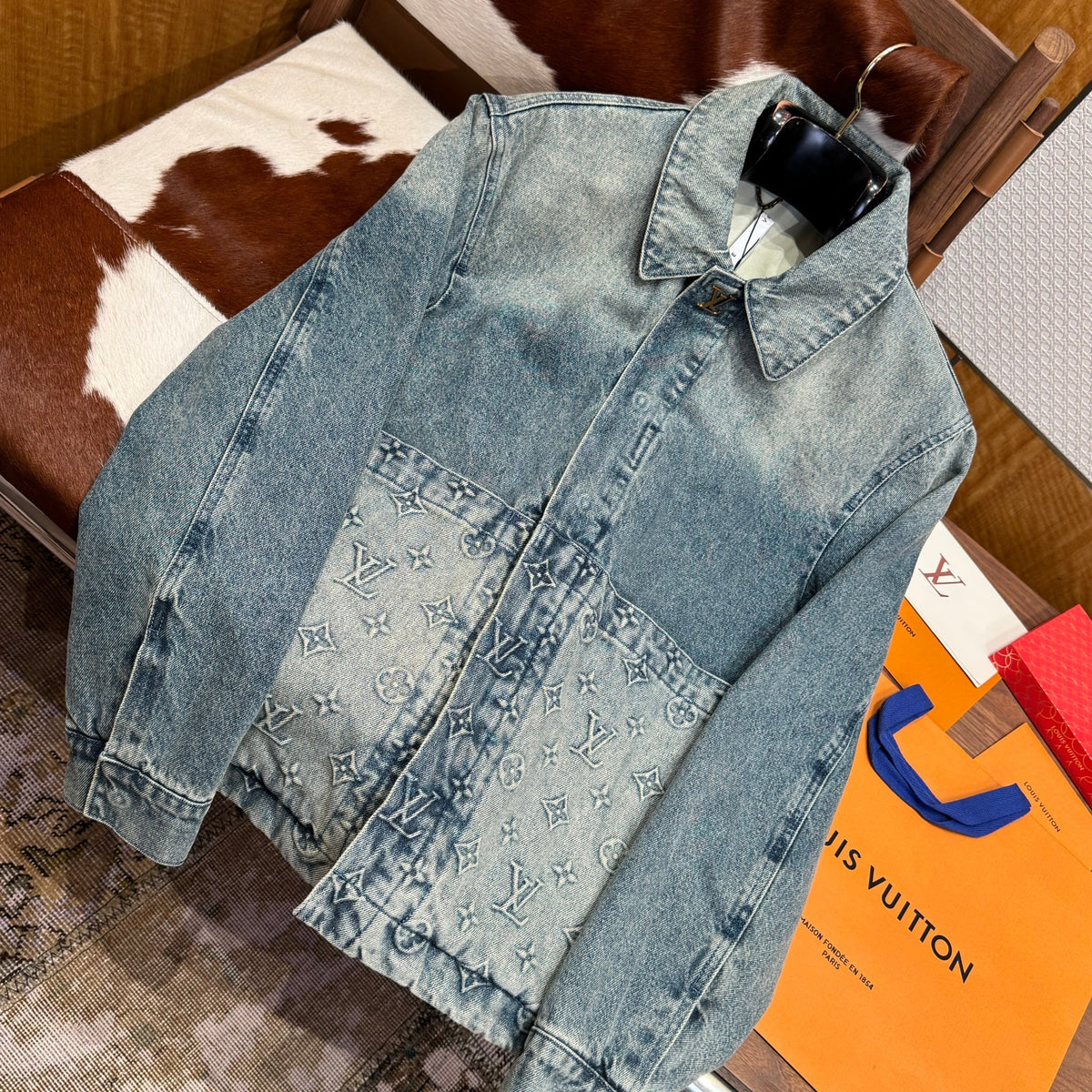 Louis Vuitton Jackets- Louis Vuitton Lou Denim Jacket Stylish Everyday Designer Outerwear