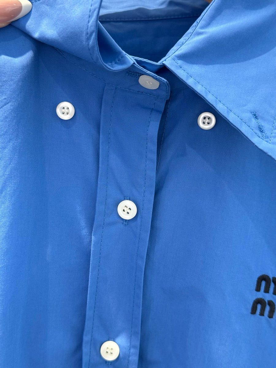 Tops- Miu M Shirt Elegant Everyday Designer Top
