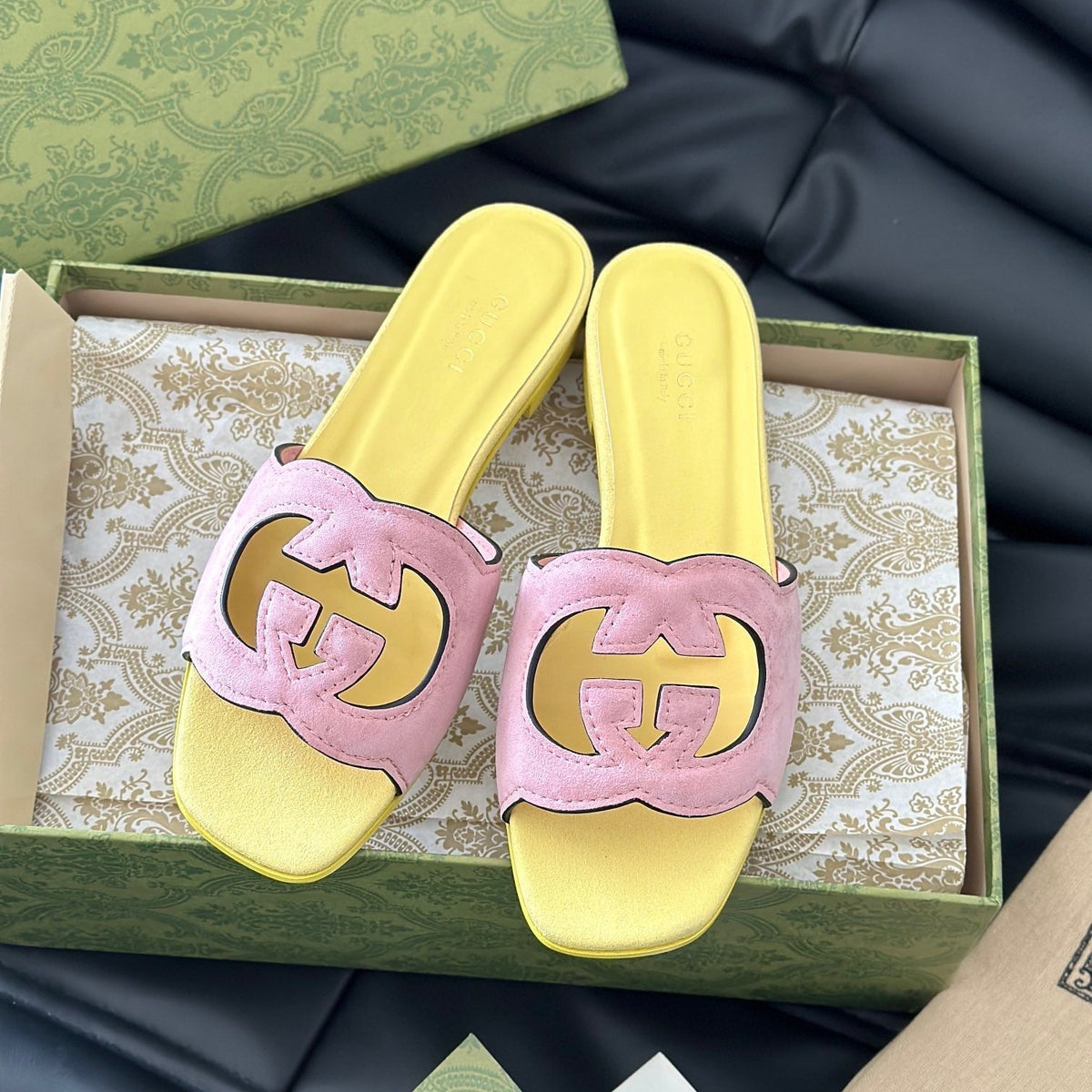 Gucci Shoes- Gucci Cut Out Sandals Comfortable Everyday Designer Shoes