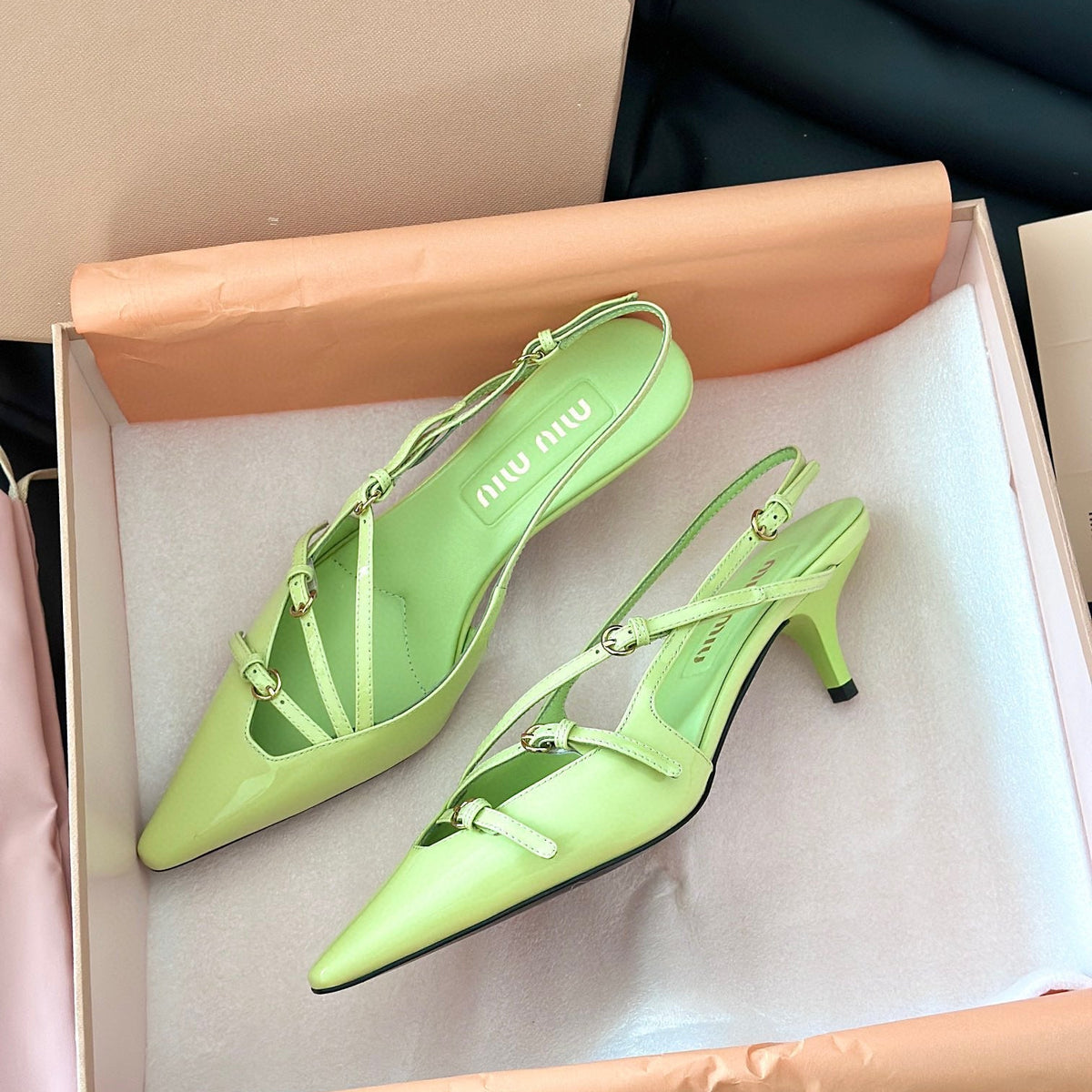Shoes- Miu M Heels Premium Designer Casual Shoes
