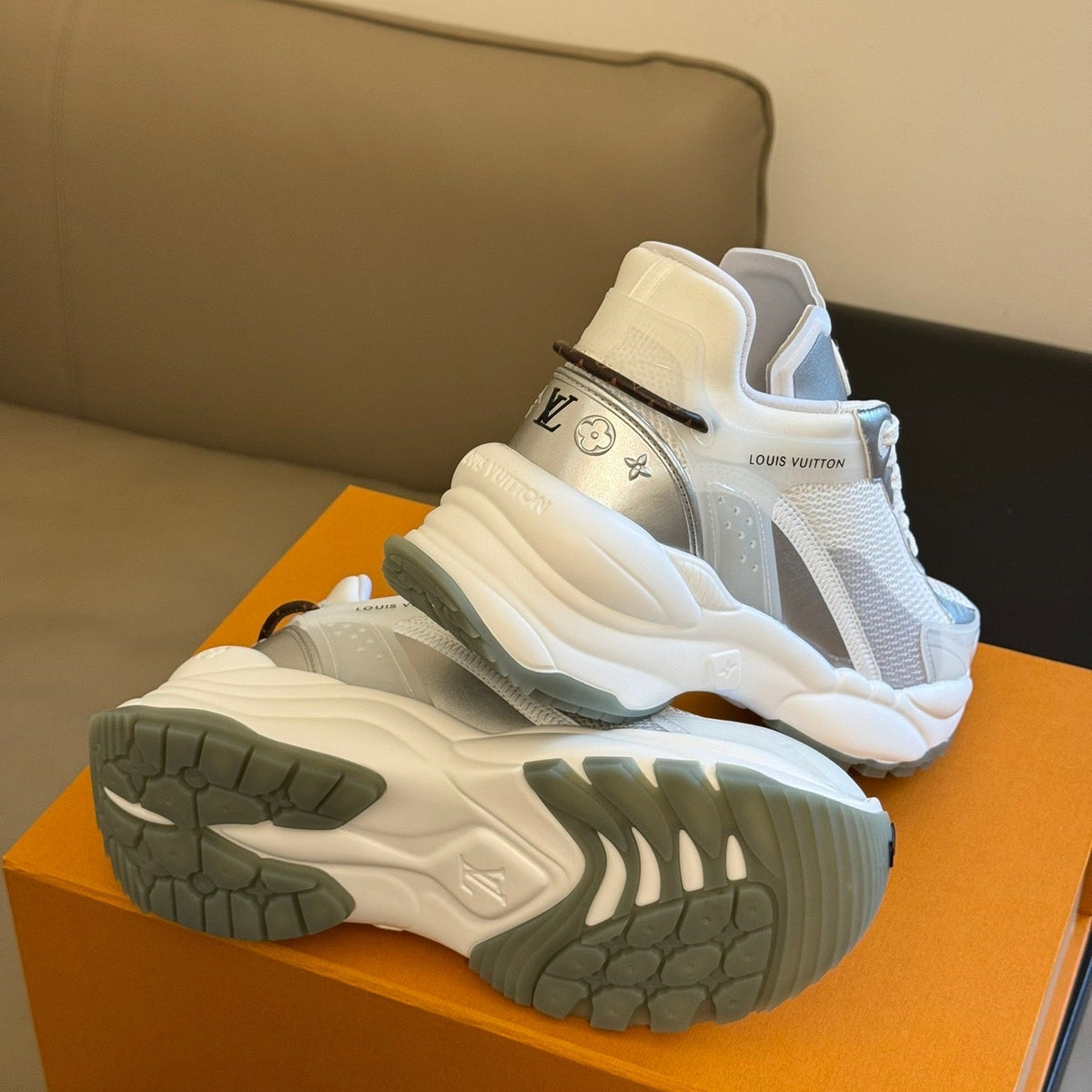 Louis Vuitton Shoes- Louis Vuitton Lou Run 55 Trainers Comfortable Everyday Designer Shoes