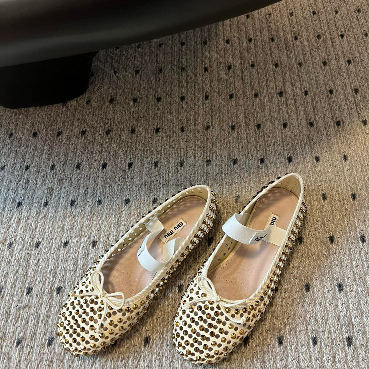 Shoes- Miu M Ballet Flats Premium Designer Casual Shoes