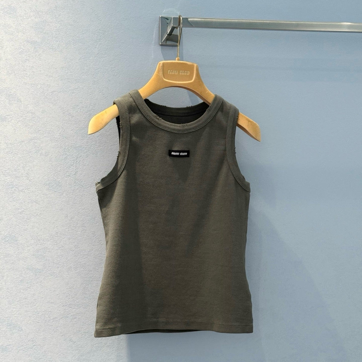 Tops- Miu M Tank Top Premium Designer Casual Top