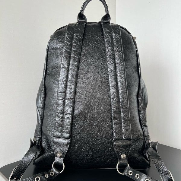 Front view of Balenciaga Le Cagole Backpack premium bag