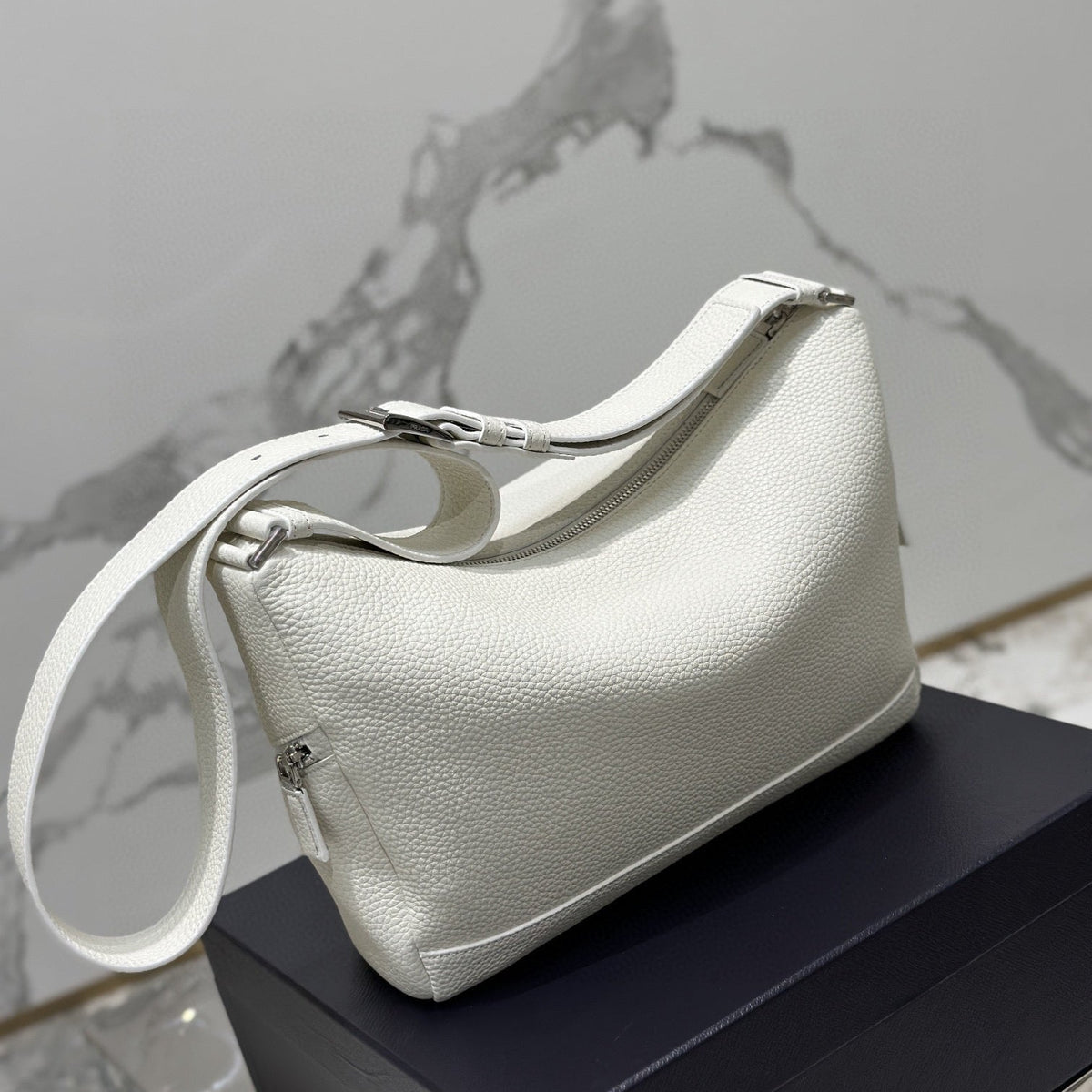Bags- Pd Leather Bag With Shoulder Strap Elegant Everyday Designer Handbag