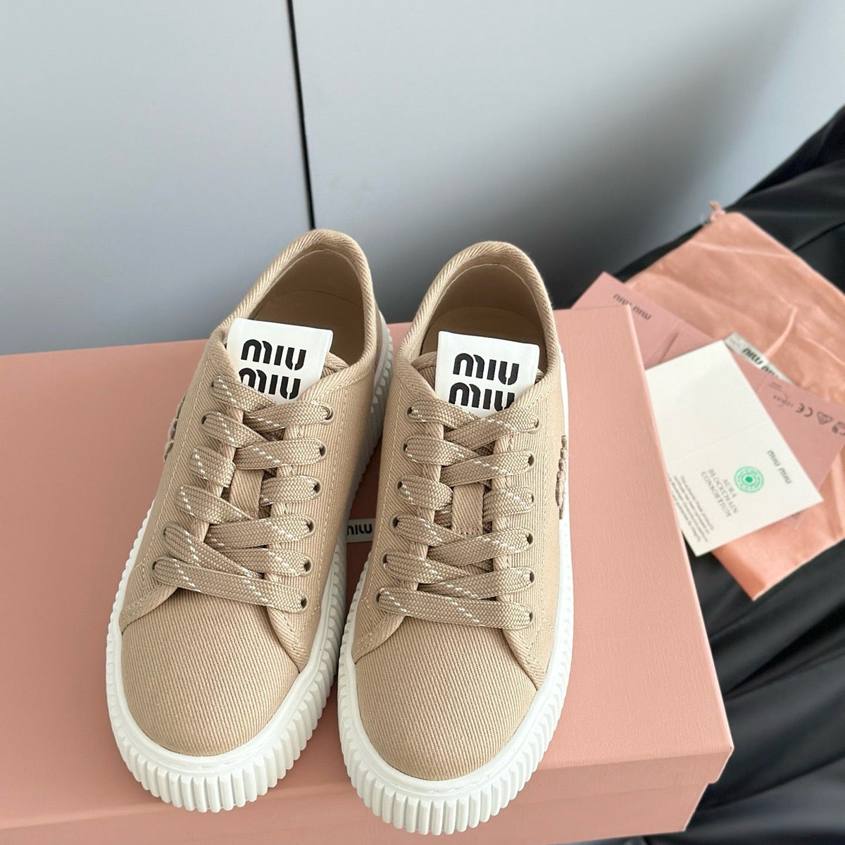 Shoes- Miu M Trainers Comfortable Everyday Designer Shoes