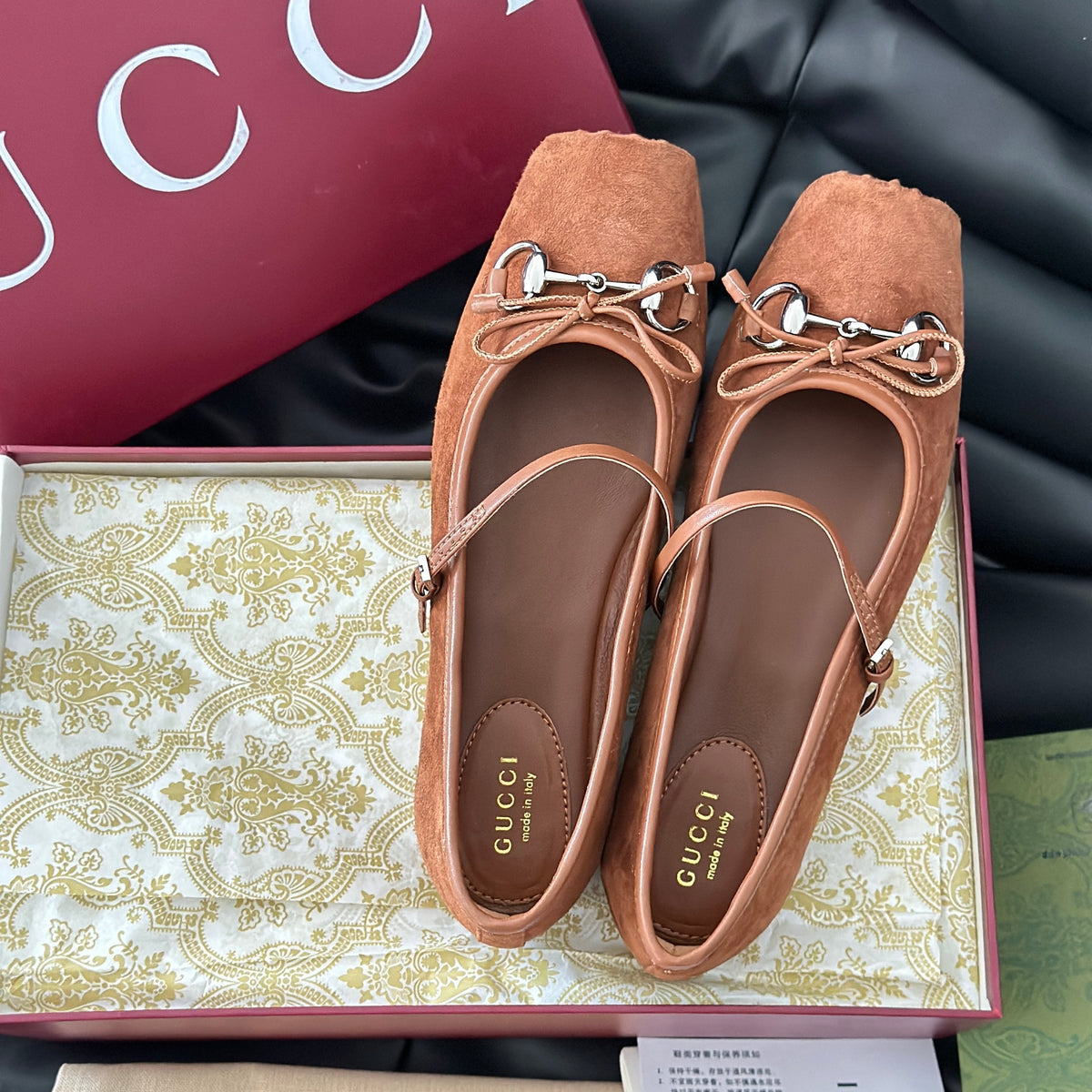 Gucci Shoes- Gucci Ballet Flats Premium Designer Casual Shoes