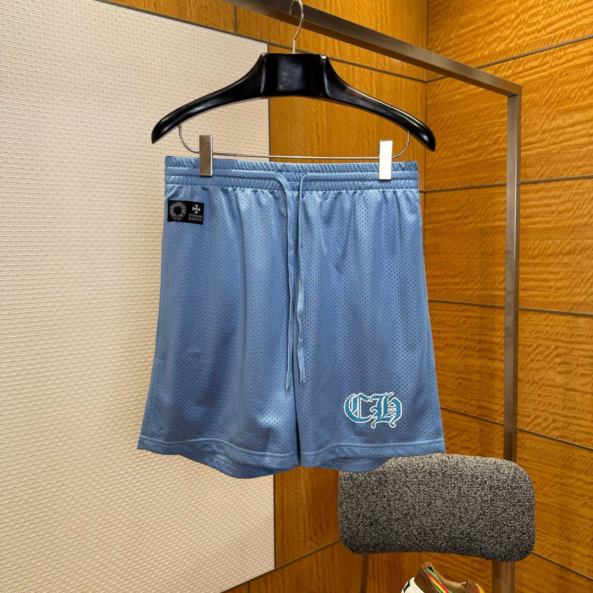 Shorts- Chrome H Shorts Everyday Lightweight Designer Shorts