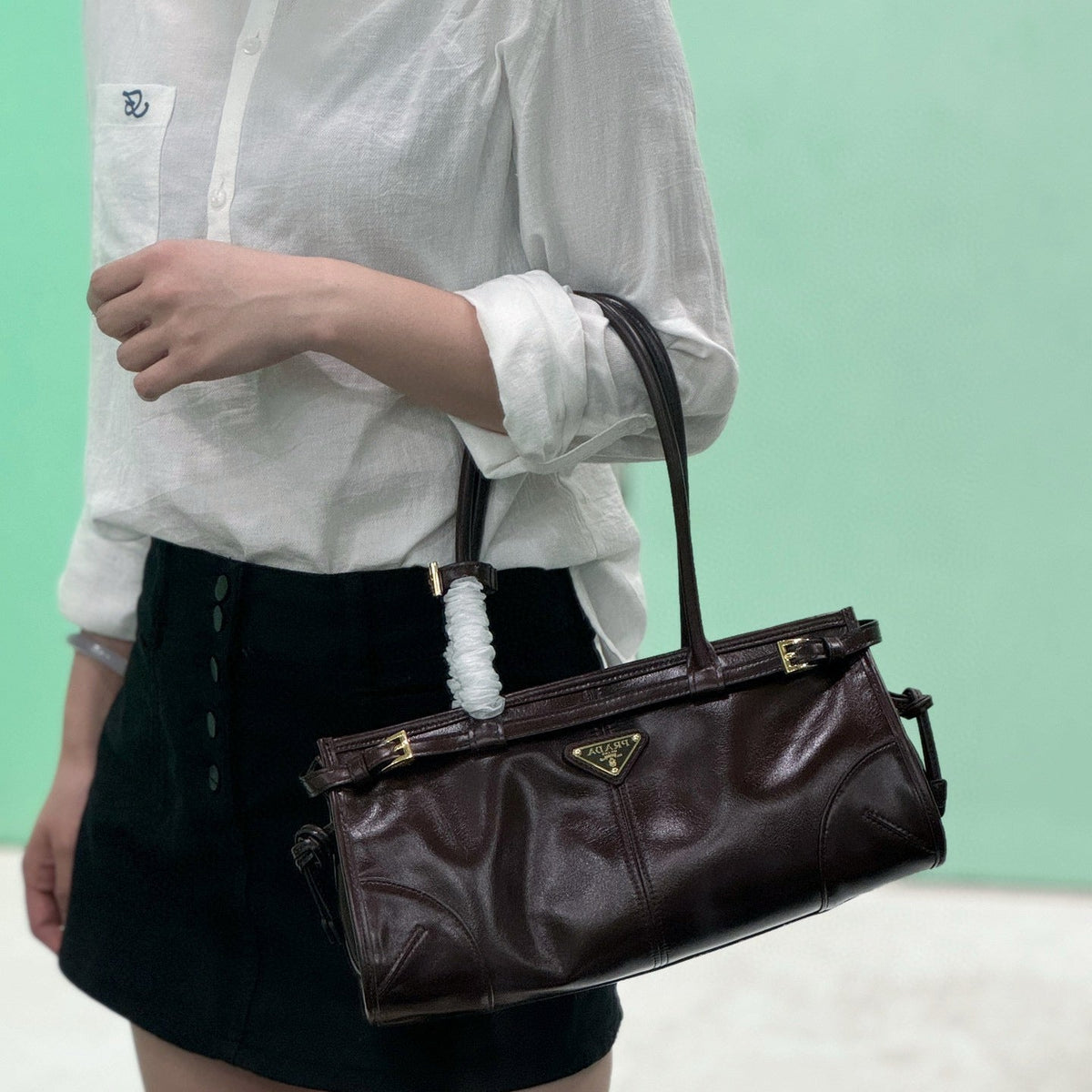 Bags- Pd Medium Leather Handbag Premium Designer Shoulder Bag