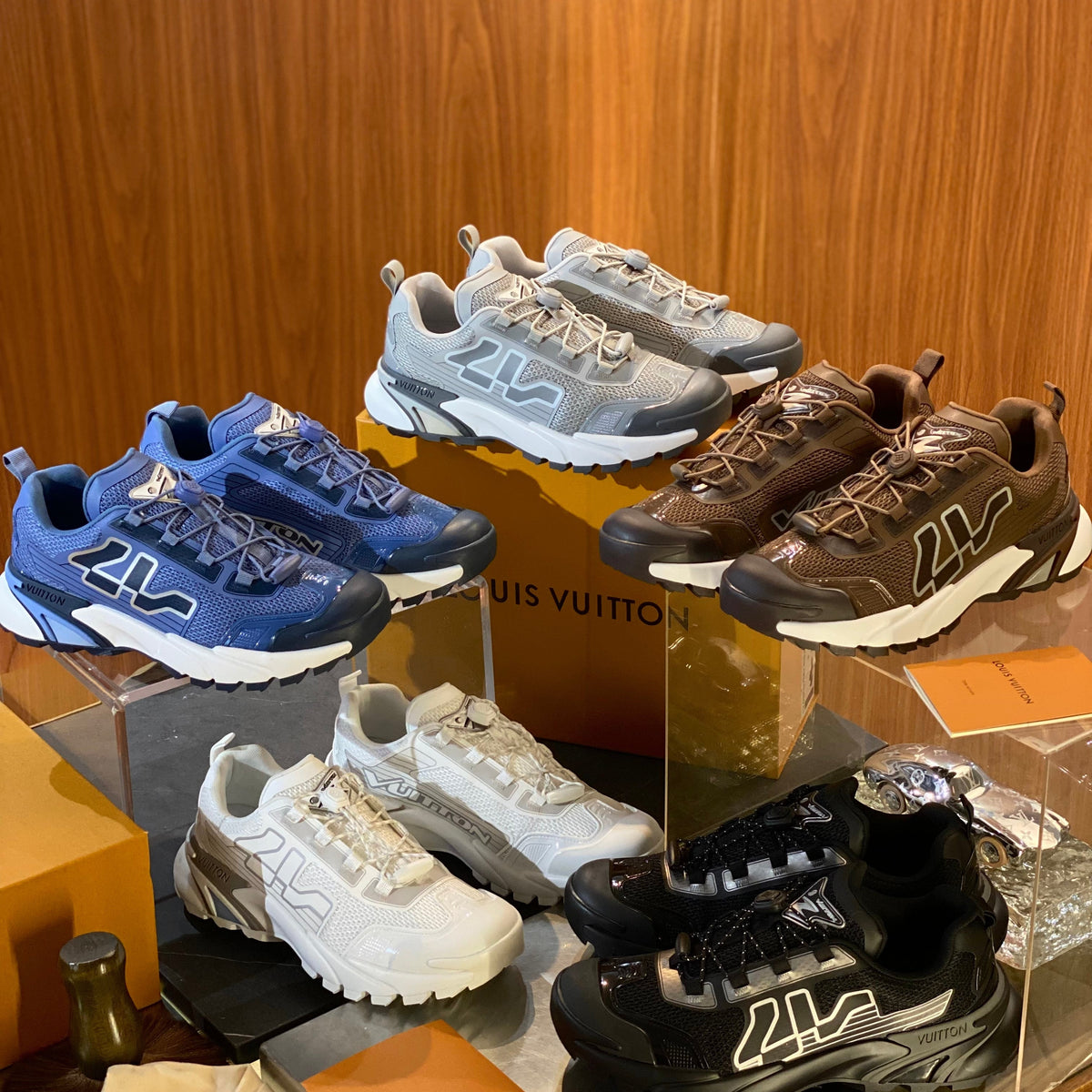 Louis Vuitton Shoes- Louis Vuitton Lou Runner Tatic Sneaker Comfortable Everyday Designer Shoes