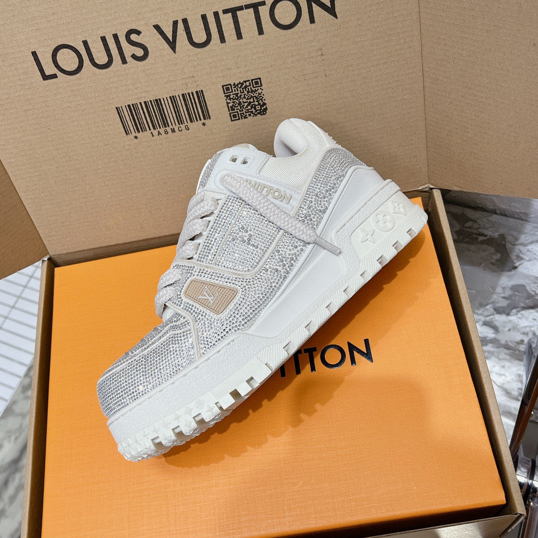 Louis Vuitton Shoes- Louis Vuitton Lou Trainers Comfortable Everyday Designer Shoes