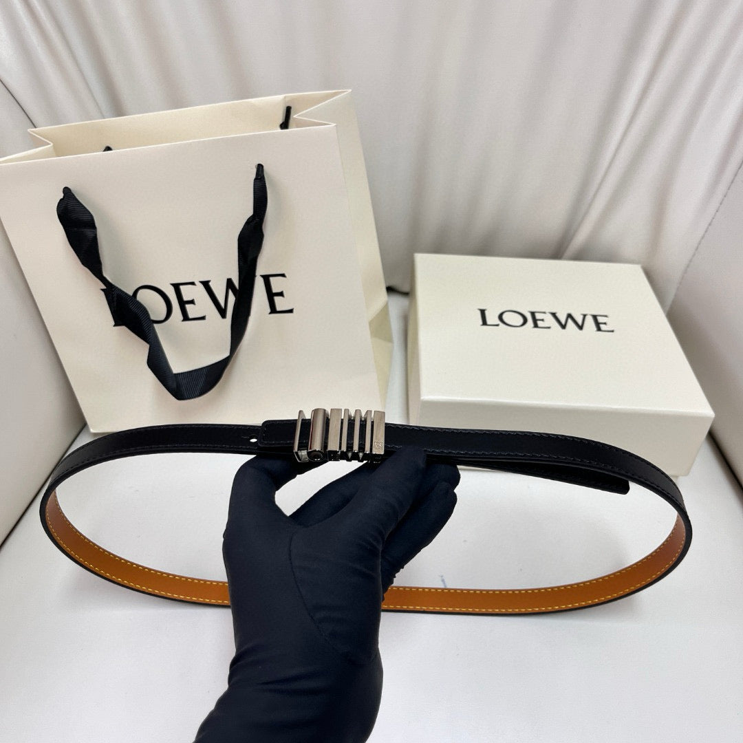 Belts- Loew Belt 1.5 Cm Premium Leather Designer Belt