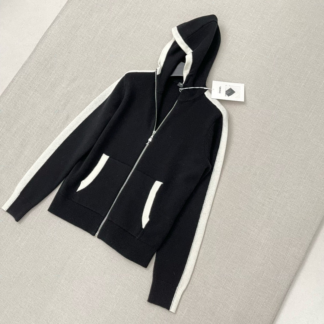 Chanel Hoodies- Chanel Zip Hoodie Premium Designer Casual Hoodie