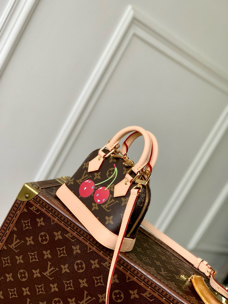 Louis Vuitton Bags- Louis Vuitton Lou x Murakami Nano Alma Bag Elegant Everyday Designer Handbag