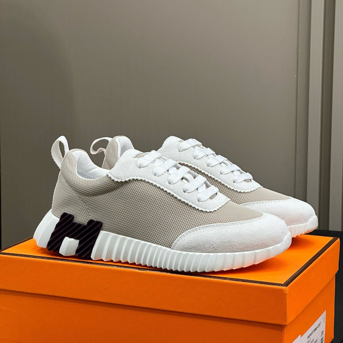 Shoes- Herm Bouncing Sneaker Premium Designer Casual Shoes