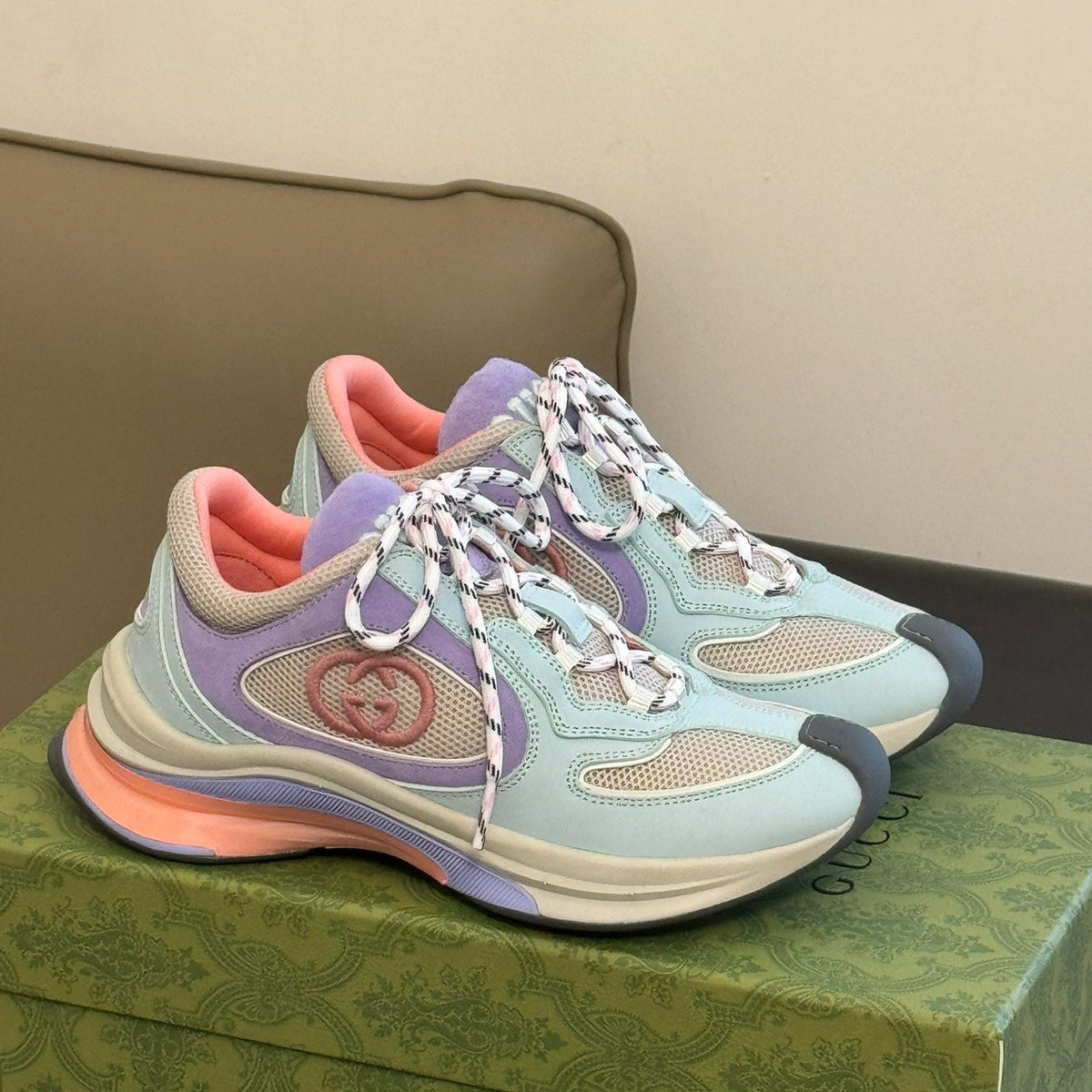 Gucci Shoes- Gucci Run Trainers Premium Designer Casual Shoes