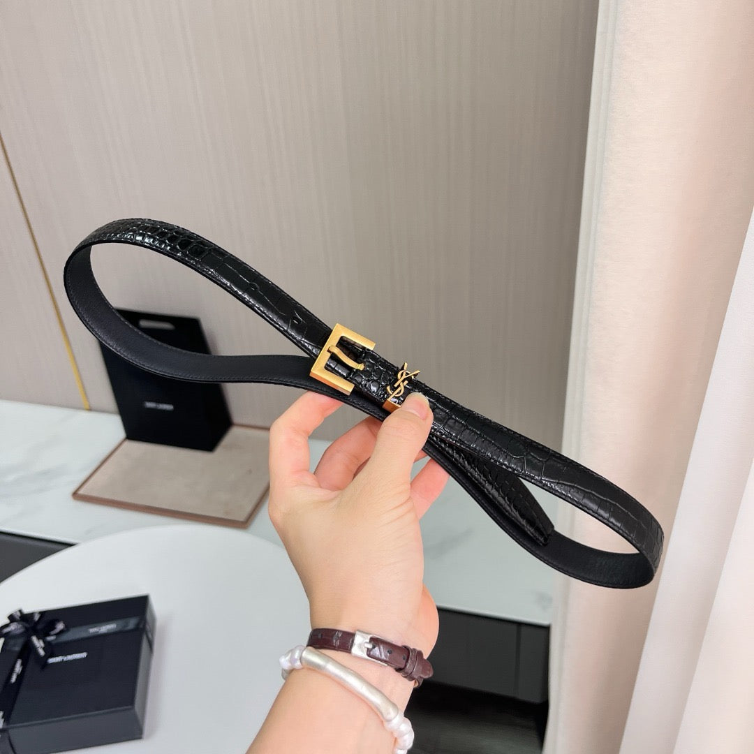 Saint Laurent Belts- Saint Laurent Belt 2 Cm Premium Leather Designer Belt