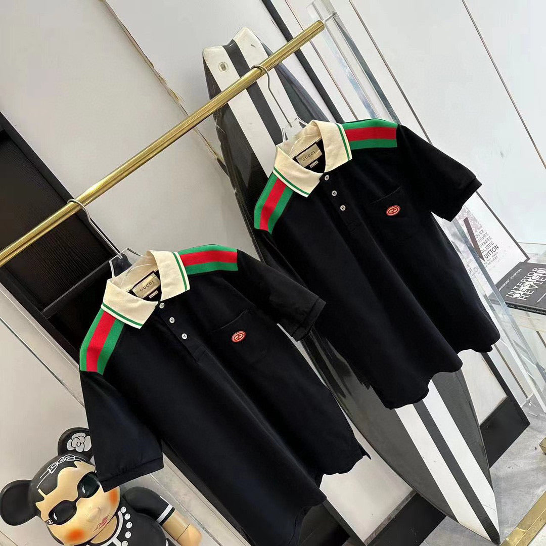 Gucci Polo Shirts- Gucci Polo Shirt Classic Designer Cotton Polo Shirt