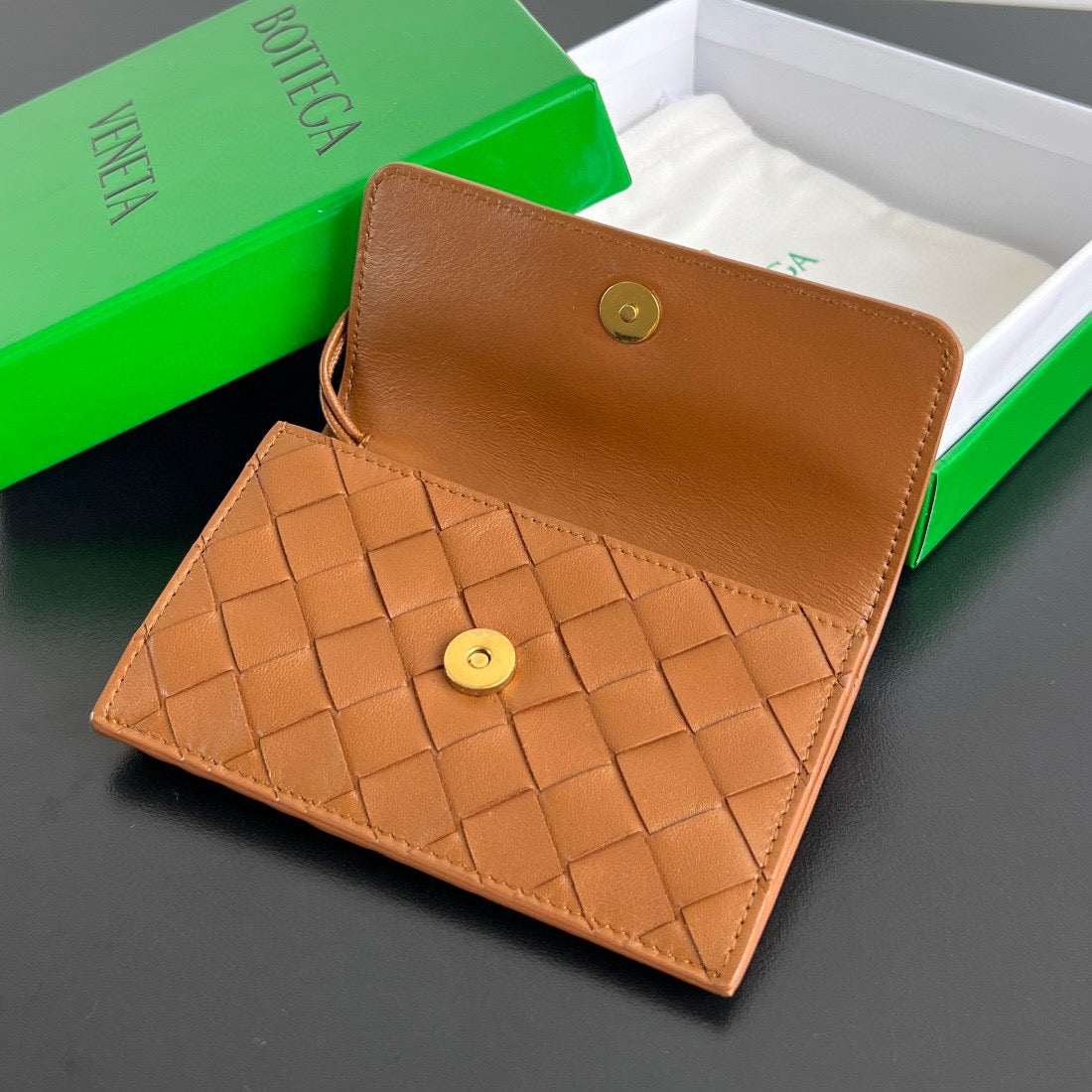 Bottega Veneta Wallets- Bottega Veneta Andiamo Zippered Card Case Premium Leather Designer Wallet