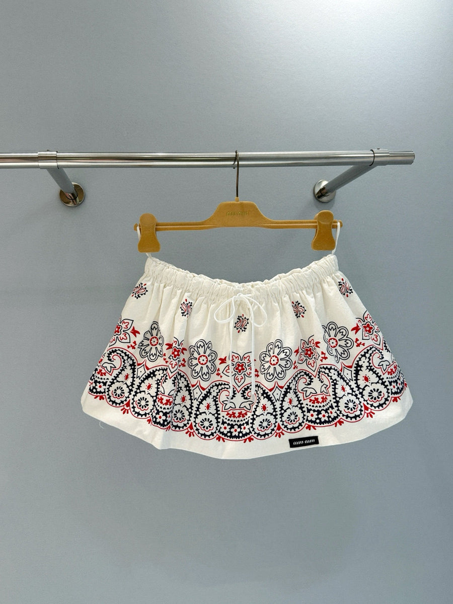 Skirts- Miu M Skirt Elegant Designer Casual Skirt